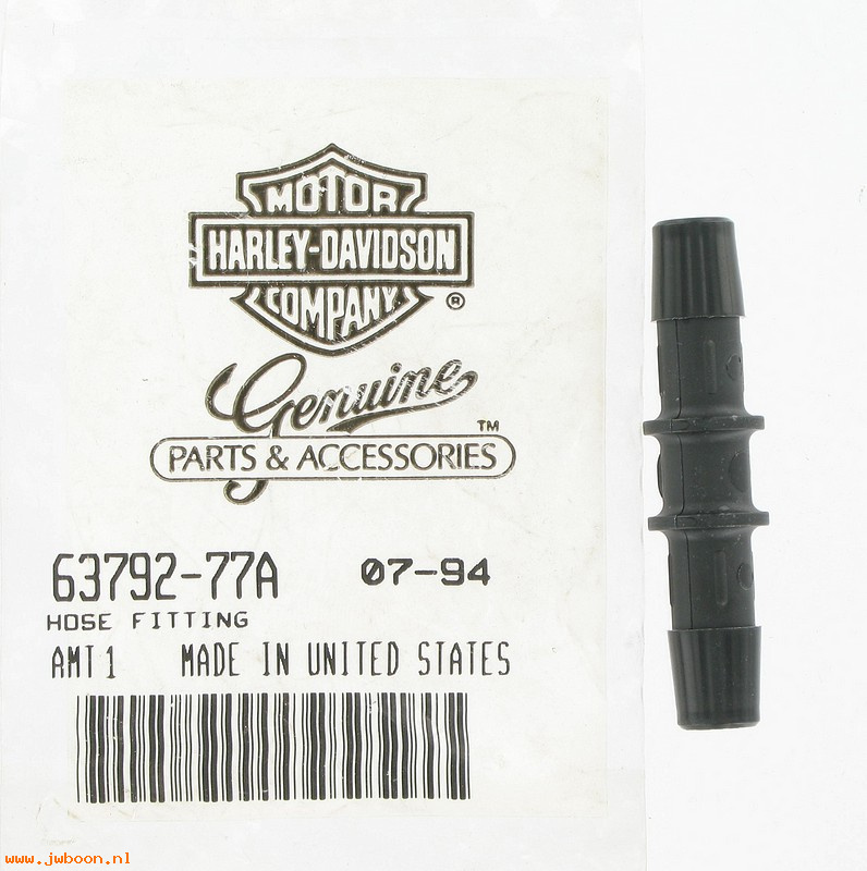   63792-77A (63792-77A): Fitting, oil hose - oil cooler - NOS-FL 78-81. FX 77-81. XL 56-81