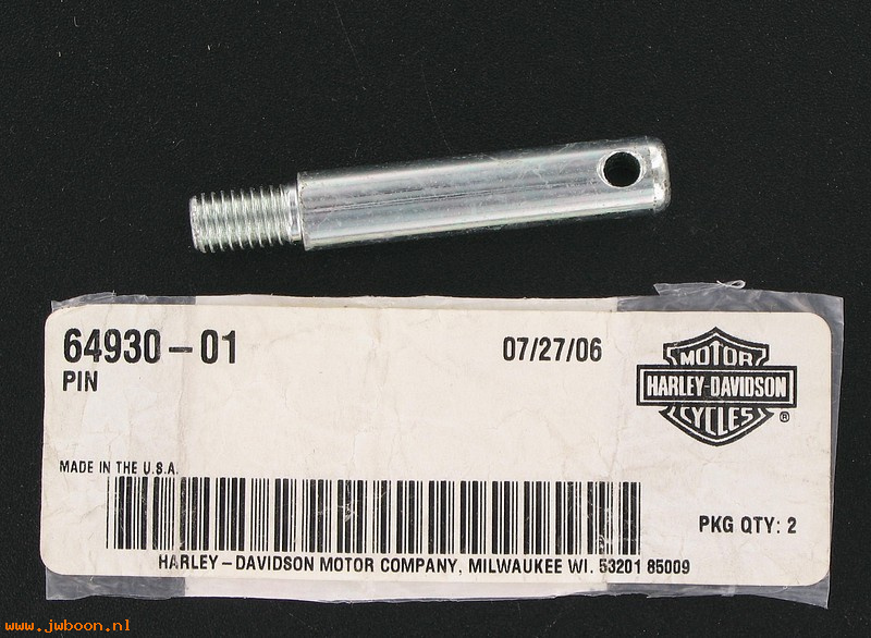   64930-01 (64930-01): Pin, exhaust support - NOS - V-rod '02-'08