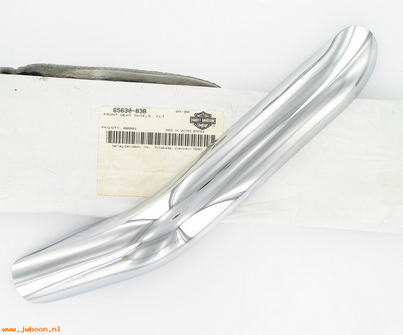  65630-83B (65630-83B): Shield - front exhaust pipe - NOS - FLT '84-'05, Tour Glide