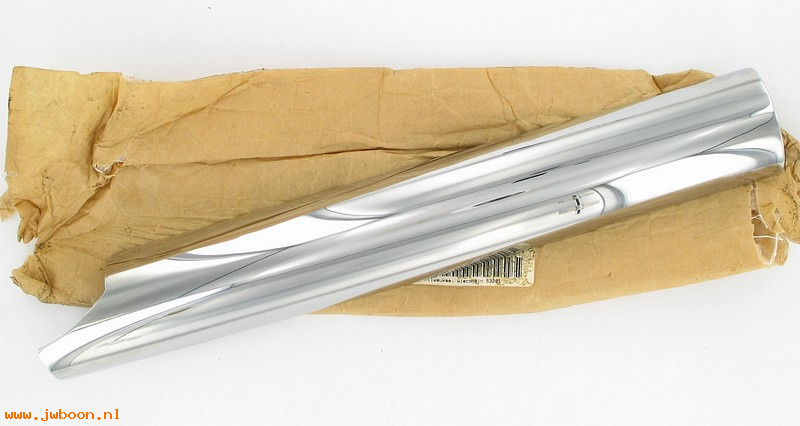   65634-92 (65634-92): Shield - right exhaust pipe - front - NOS - FLT 92-94, Tour Glide