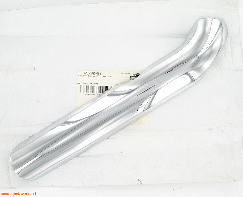   65732-86 (65732-86): Exhaust shield - front - NOS - Softail '86-'94