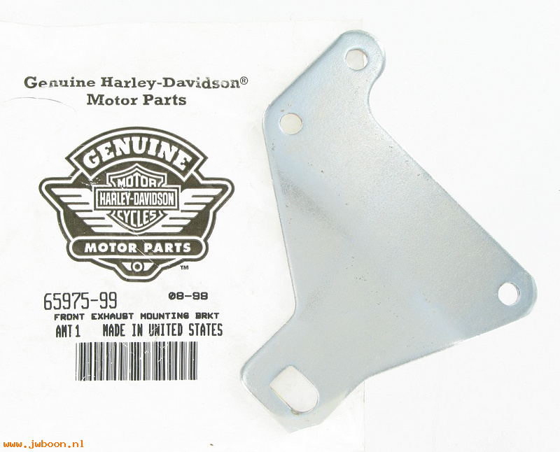   65975-99 (65975-99): Front exhaust mounting bracket - NOS - FXD, Dyna '99-