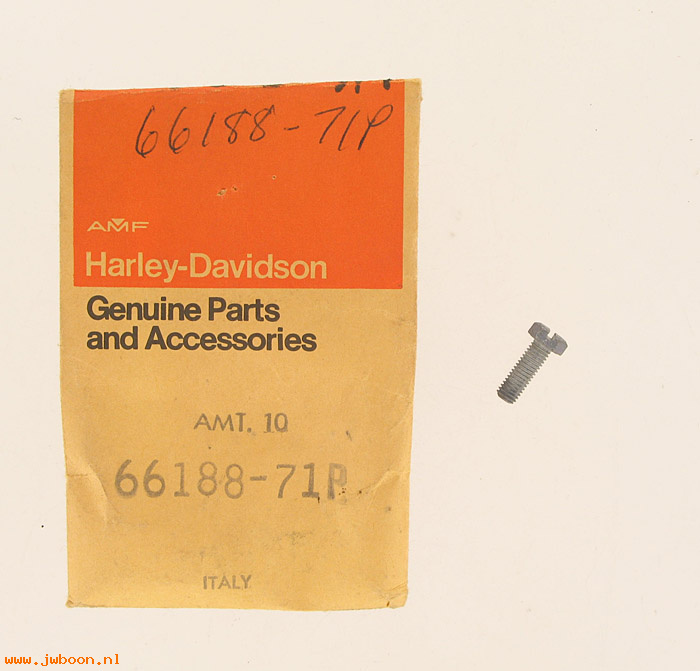   66188-71P (66188-71P): Screw, battery terminal, 5 mm x 15 slotted hex head, NOS - Sprint