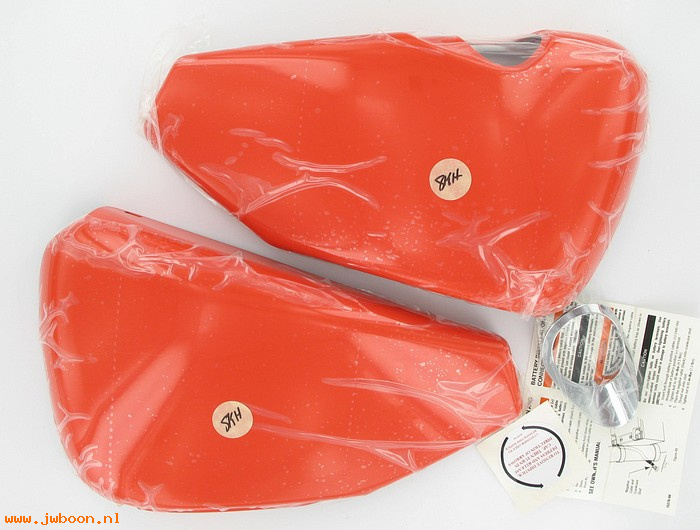   66263-04NZ (66263-04NZ): Left and right side cover kit - racing orange - NOS - XL's '04