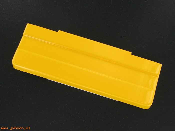   66411-00QB (66411-00QB): Battery top cover - chrome yellow - NOS - Sportster XL '97-'03