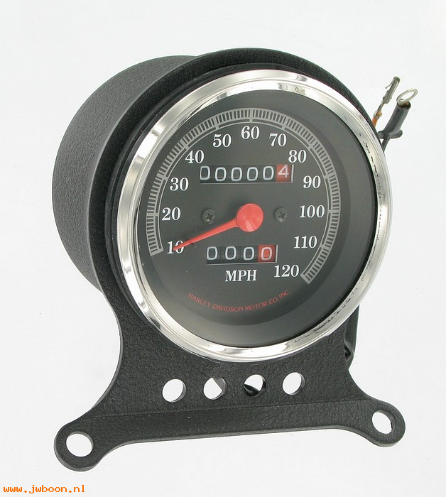   67016-86 (67016-86): Speedometer & bracket - miles - NOS - Sportster XL 883 '86-'90