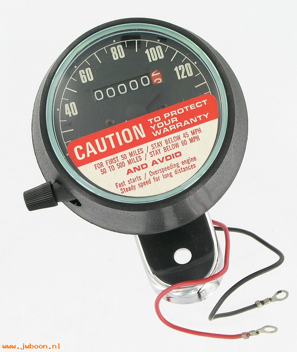   67020-74 (67020-74): Speedometer, with bracket - miles - NOS - XLH, XLCH 1974