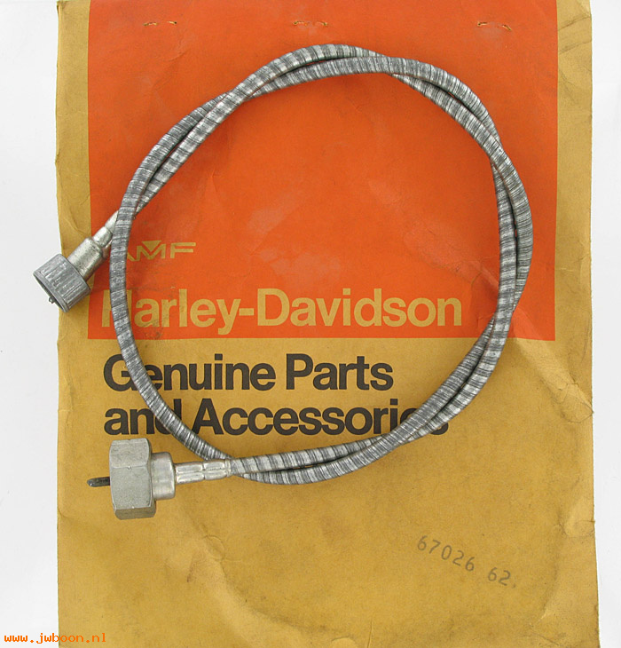   67026-62 (67026-62): Speedometer cable assy. - NOS - FLs '62-'80. FX 71-72. FXWG 80-83