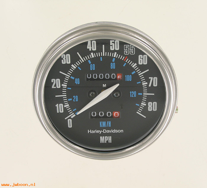   67027-81 (67027-81): Speedometer,85 MPH,M12 cable,Nippon Seiki-NOS - FXST. FL 81-84