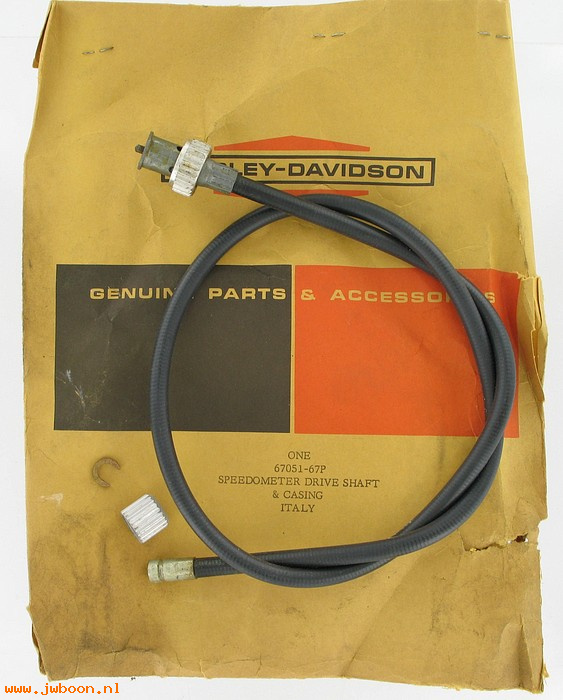   67051-67P (67051-67P): Speedometer cable assy. - NOS - Aermacchi Sprint SS '67-'71