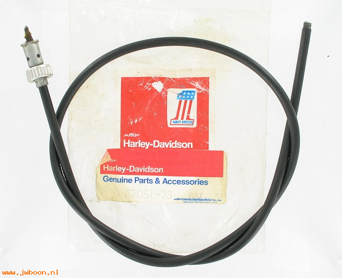   67051-73 (67051-73): Speedometer cable assy. - NOS - XLH, XLCH 1973. FX '73-'78