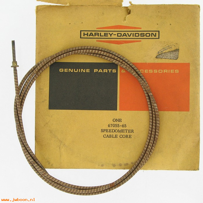  67055-65 (67055-65): Speedometer inner cable, fork mounted - NOS - XLCH '65-early'66