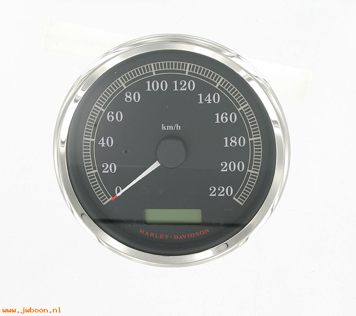   67197-08 (67197-08): 5" Speedometer - kilometer   calibrated - NOS - FLST, Heritage