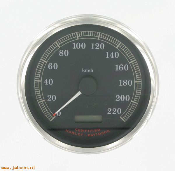   67197-99A (67197-99A): 5" Speedometer - kilometer - NOS - FLHR '99-'03. Softail '00-'03