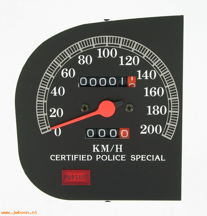   67225-87B (67225-87B): Speedometer - kilometer - NOS - FLHTP '87-'95, Police