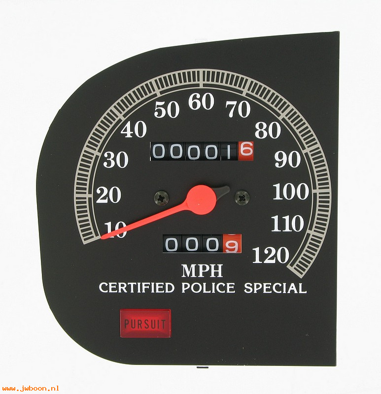   67232-82D (67232-82D): Speedometer - miles - NOS - FLHTP late'84-'95, Police