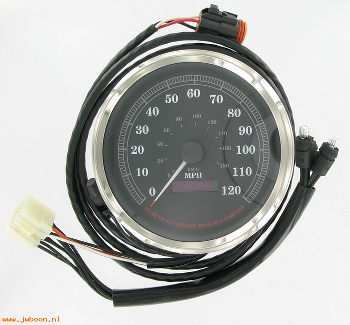  67256-95A (67256-95A): 5" Speedometer - miles/kilometer   UK - NOS - FXDWG '95-'97
