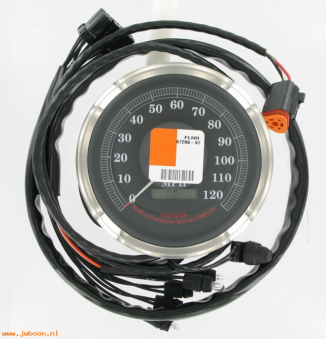   67268-97 (67268-97): Speedometer & indicator lamps - miles - NOS - FLHR 1997