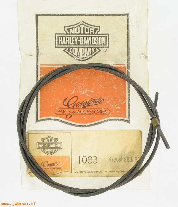   67309-80 (67309-80): Core, speedometer cable - NOS - Sportster XLS, Roadster '79-e'81