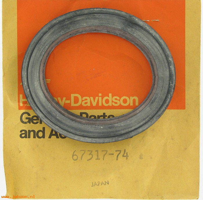   67317-74 (67317-74): Gasket (foam rubber) - NOS - Ironhead Sportster XL 74-83. FX 1974