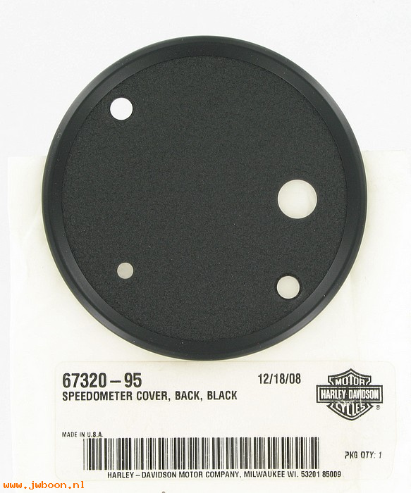   67320-95 (67320-95): Speedometer cover - back - NOS - FXD '99-'05. XL1200L '95-