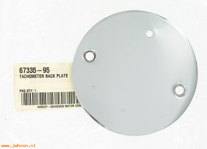   67335-95 (67335-95): Tachometer back plate - NOS - Sportster XL1200, FXDS--CON '95-