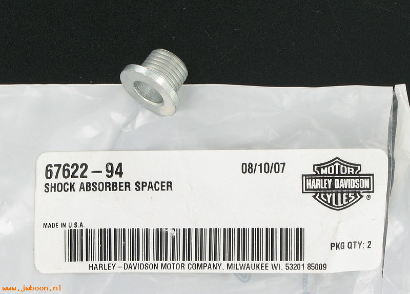   67622-94 (67622-94): Spacer - shock absorber, rear fender - NOS - FLHR 94-96. FLHTC