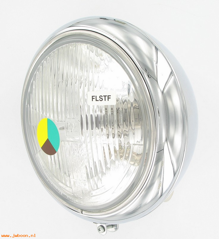   67659-96 (67659-96): Headlight - 7" - left dip - NOS - FLSTF 96-99, Softail FatBoy