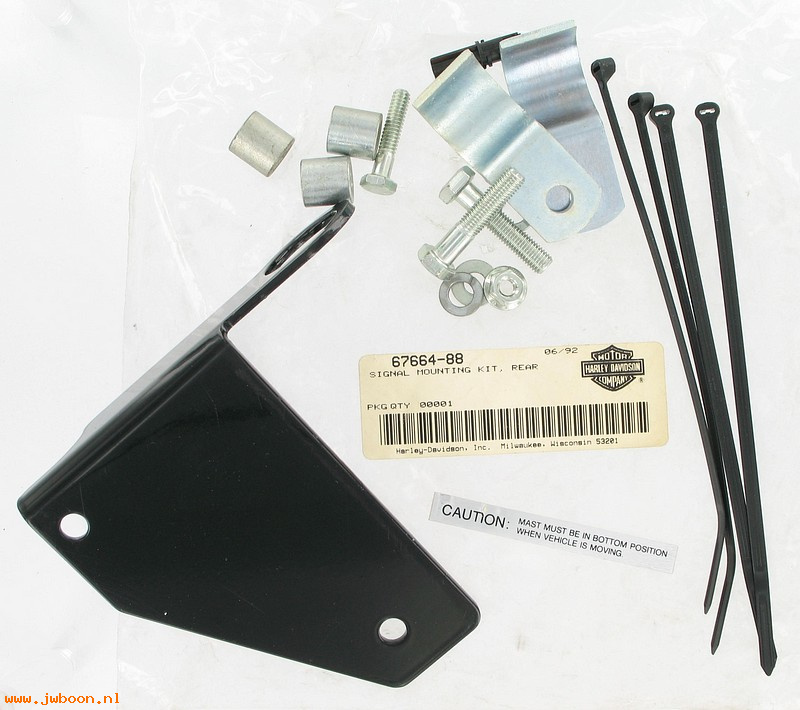   67664-88 (67664-88): Cycle signal mounting kit, left - rear - NOS - FLHTP L88-94