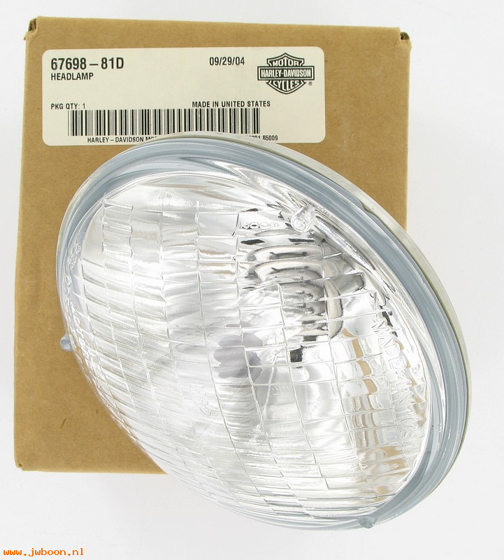   67698-81D (67698-81D): Headlamp, w.halogen bulb - 5-3/4" - NOS - XL 94-04.FXST/S,FXD,FXR