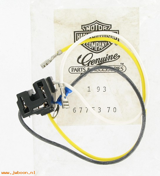   67753-70 (67753-70): Lamp wiring and connector - NOS - FL,FLH '70-'84. Servi-car 71-73