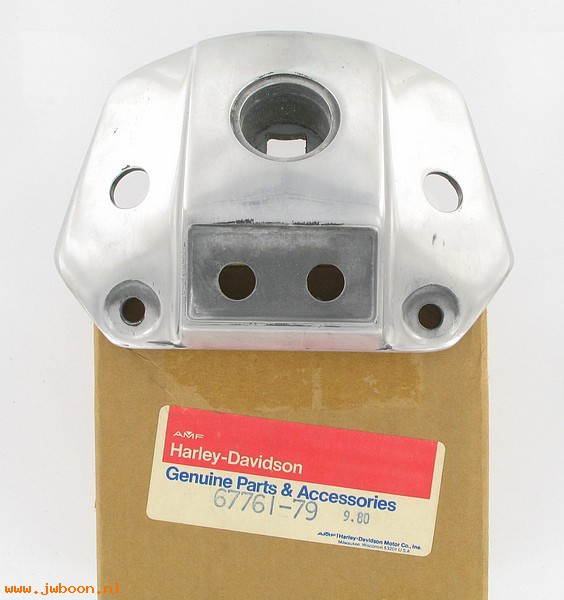   67761-79 (67761-79): Bracket, headlamp - with cable holes - NOS - Roadster XLS '79-'80
