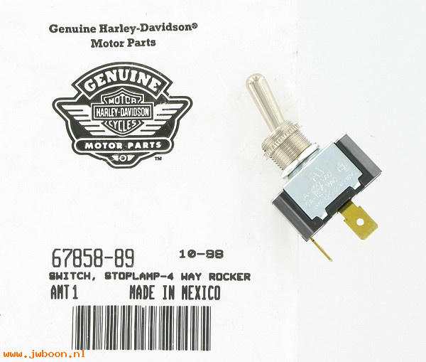   67858-89 (67858-89): Stoplamp switch,4-way rocker,toggle / Switch,cruise control - NOS