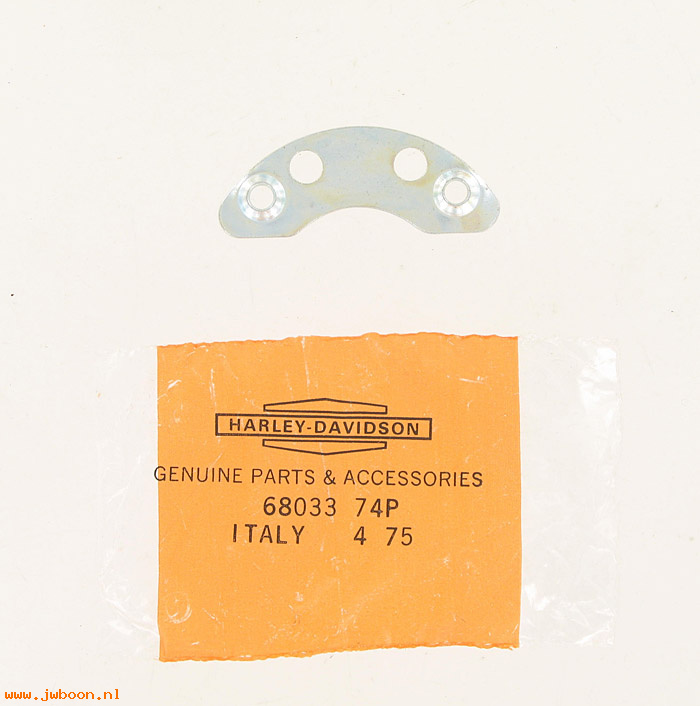   68033-74P (68033-74P / 22509): Support plate - tail lamp - NOS - Aermacchi, SX175 late'74-'75
