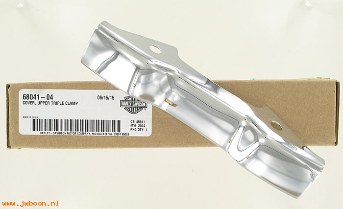   68041-04 (68041-04): Cover - upper triple clamp - NOS - Sportster XL 883C, XL 1200C