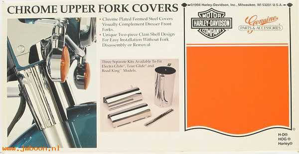   68063-94 (68063-94): Upper fork covers/Fork cover extrusions  5.75" - NOS - FLHTC '96-