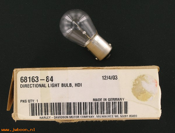   68163-84 (68163-84): Directional light bulb      HDI - NOS - Sportster XL's, XR1200
