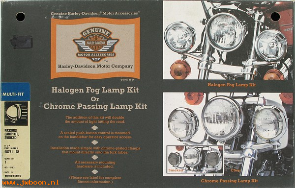   68271-03 (68271-03): Passing lamp kit - smoked - NOS - FXR/S, FXLR 88-94. XL, FXD