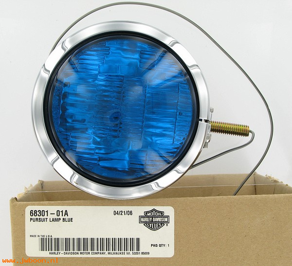   68301-01A (68301-01A): Pursuit lamp - blue - NOS