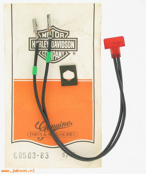   68503-83 (68503-83): Indicator lamp - oil pressure - NOS - Sportster XLS '83-'85