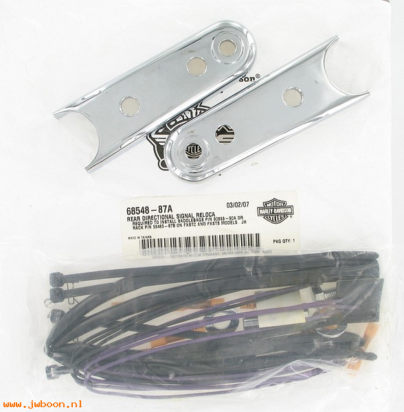   68548-87A (68548-87A): Rear directional relocation kit - NOS- FXSTC, FXSTS, FXSTSB 86-99
