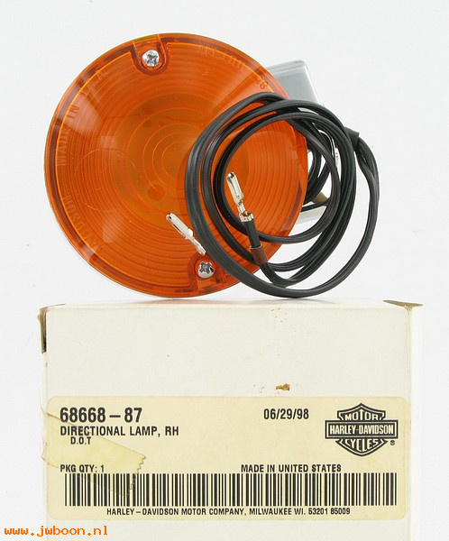   68668-87 (68668-87): Directional lamp - right - NOS - Heritage Softail FLST '87-'95