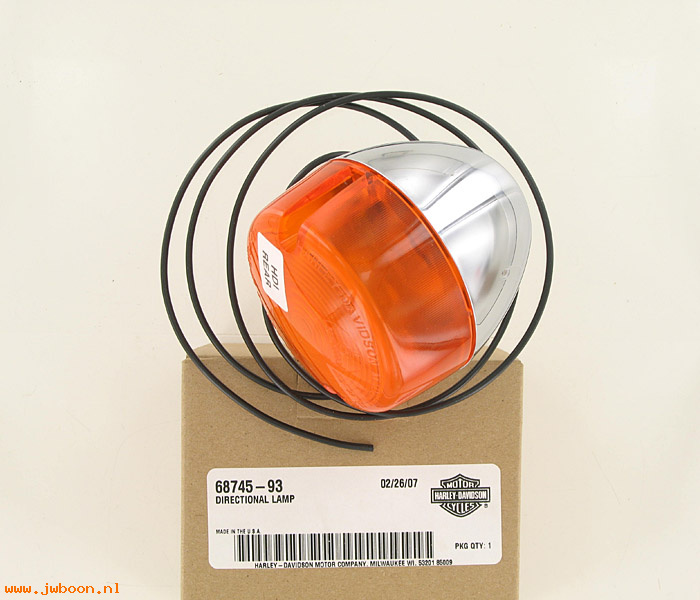   68745-93 (68745-93): Directional lamp - rear - NOS - FXD, Dyna '93-'95