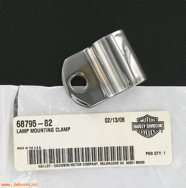   68795-82 (68795-82): Clamp, lamp support - NOS - Electra Glide FLH-80 Classic late'82