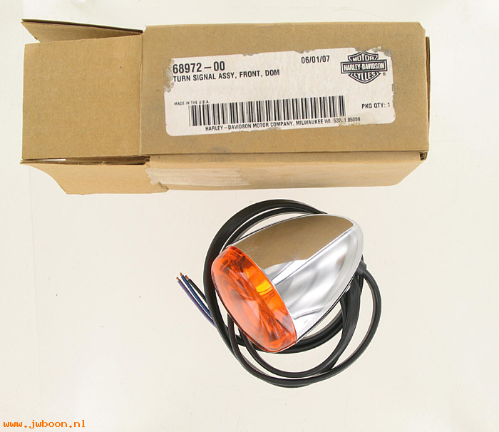   68972-00 (68972-00): Turn signal - front    domestic - NOS - V-rod. Sportster XL's