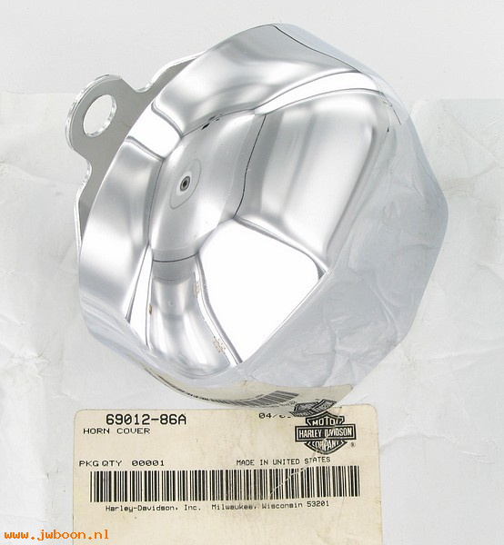   69012-86A (69012-86A): Cover - horn - NOS - XL '86-'92. Touring, Softail, FXD '91-'92