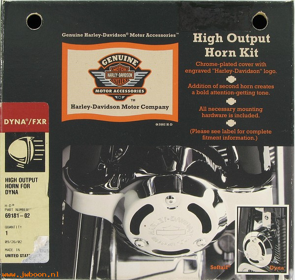   69181-02 (69181-02): High output horn kit - NOS - FXD, Dyna '96-'04
