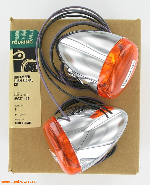   69237-04 (69237-04): Custom passing lamp bracket turn signals - amber lens/clear bulb