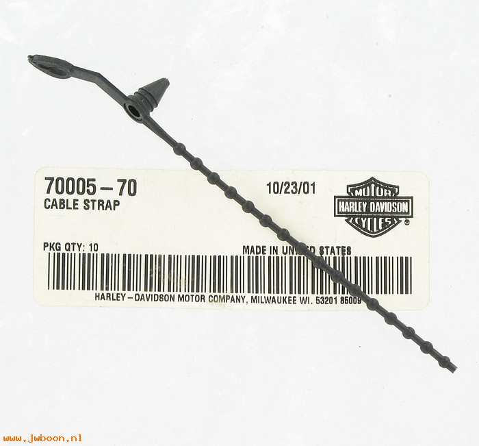   70005-70 (70005-70): Cable strap - NOS - Touring. FL, FLH, FX '70-'84. FLTC, FLHT
