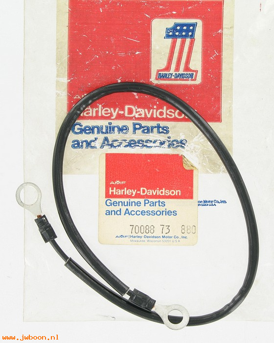   70088-73 (70088-73): Wire, battery positive to starter relay - NOS - FX 73-78,Super Gl